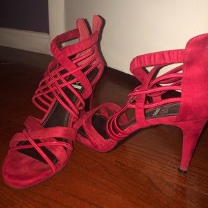 Red Strappy Heels